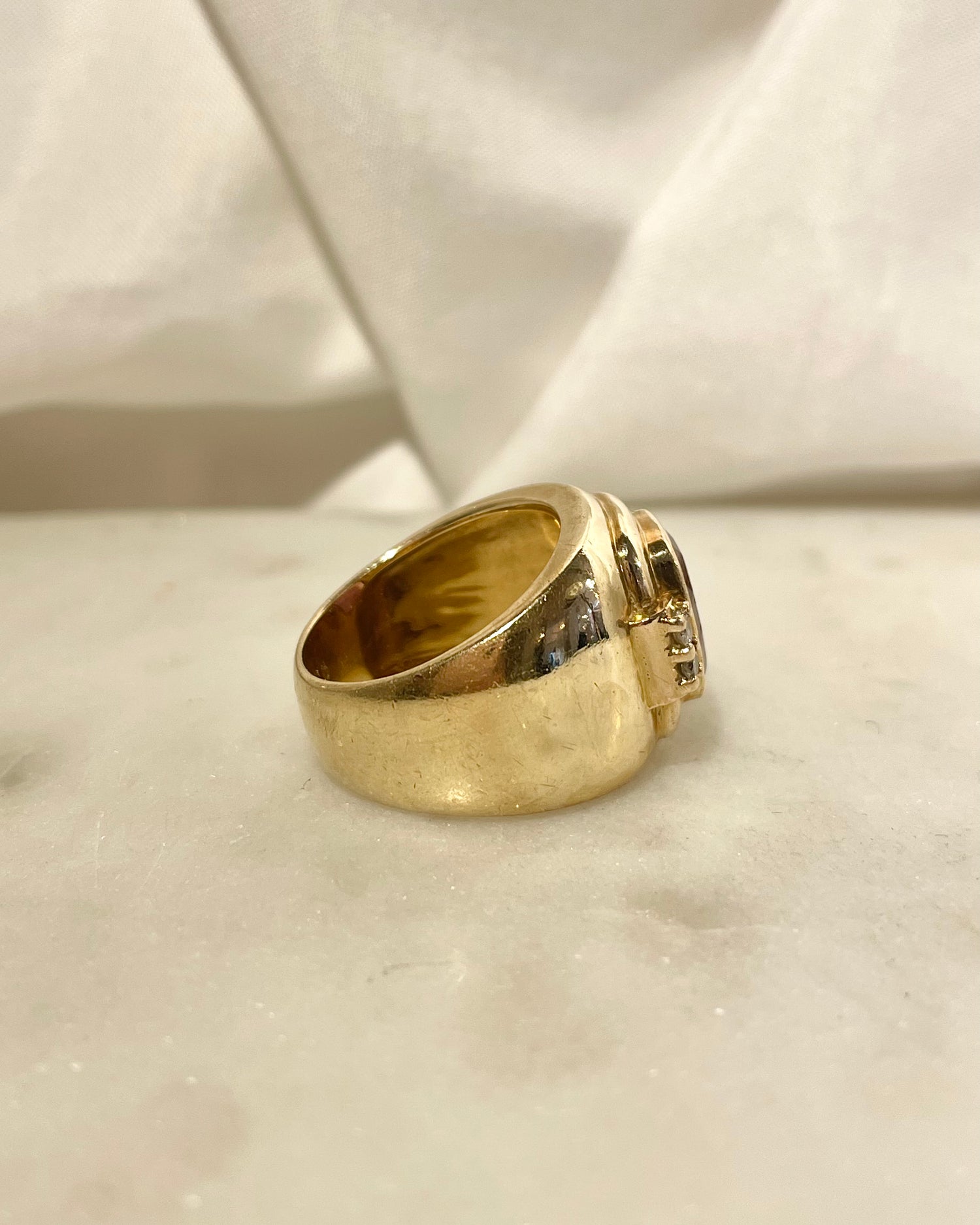 Bague Jonc Tourmaline 3.10 carats &amp; Diamants “Arielle”