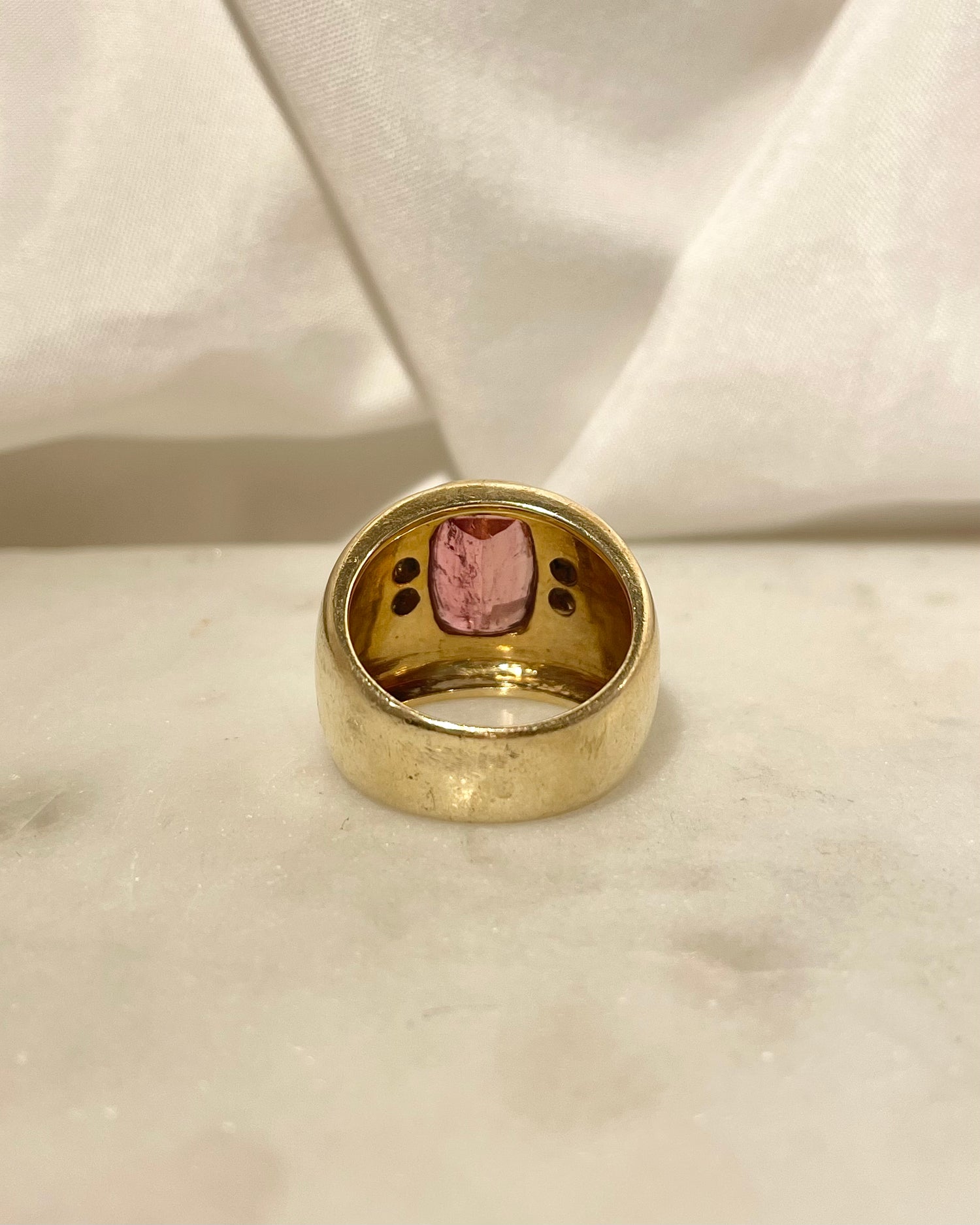 Bague Jonc Tourmaline 3.10 carats &amp; Diamants “Arielle”