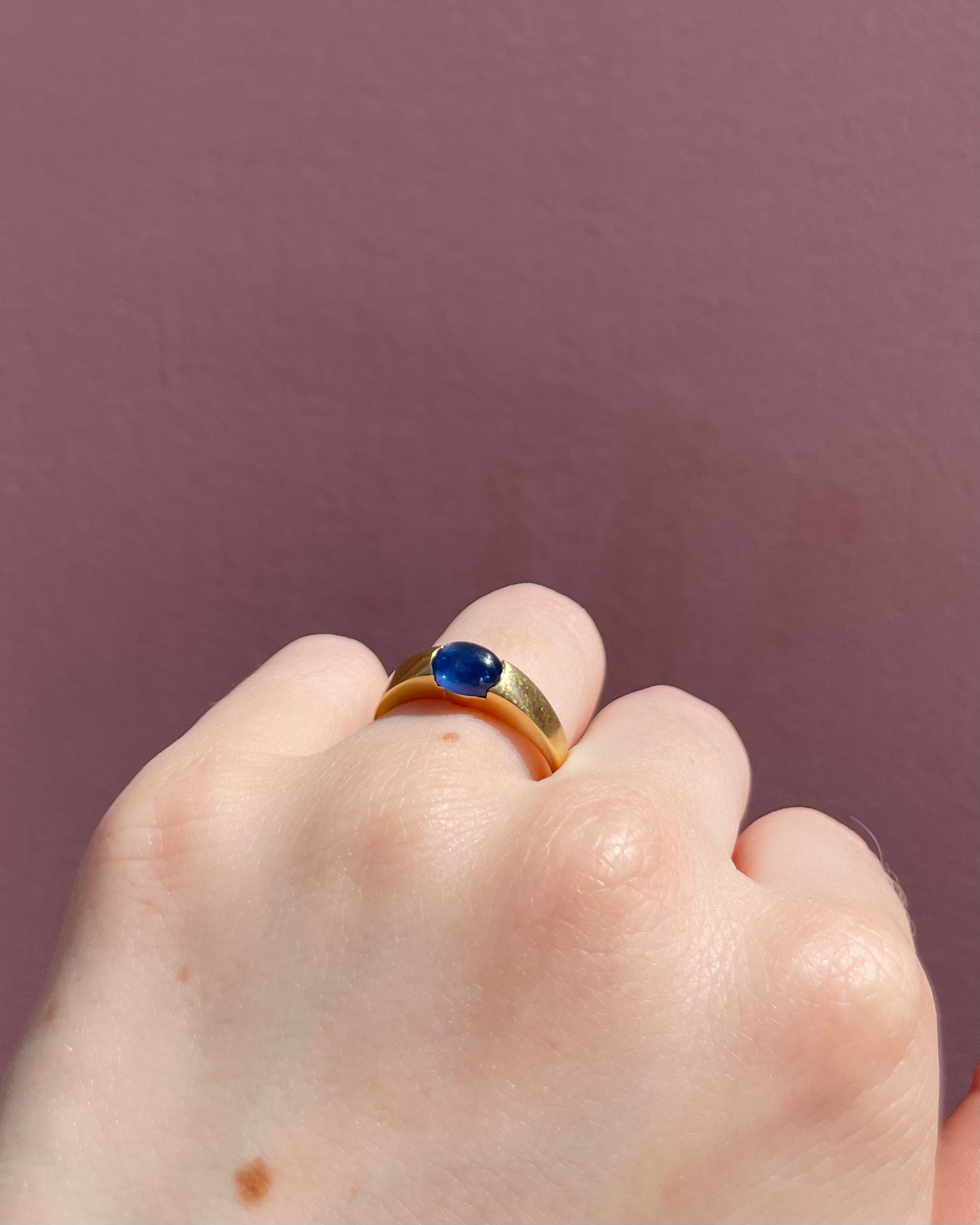 Bague Jonc Saphir 1.38 carat "Barmi"
