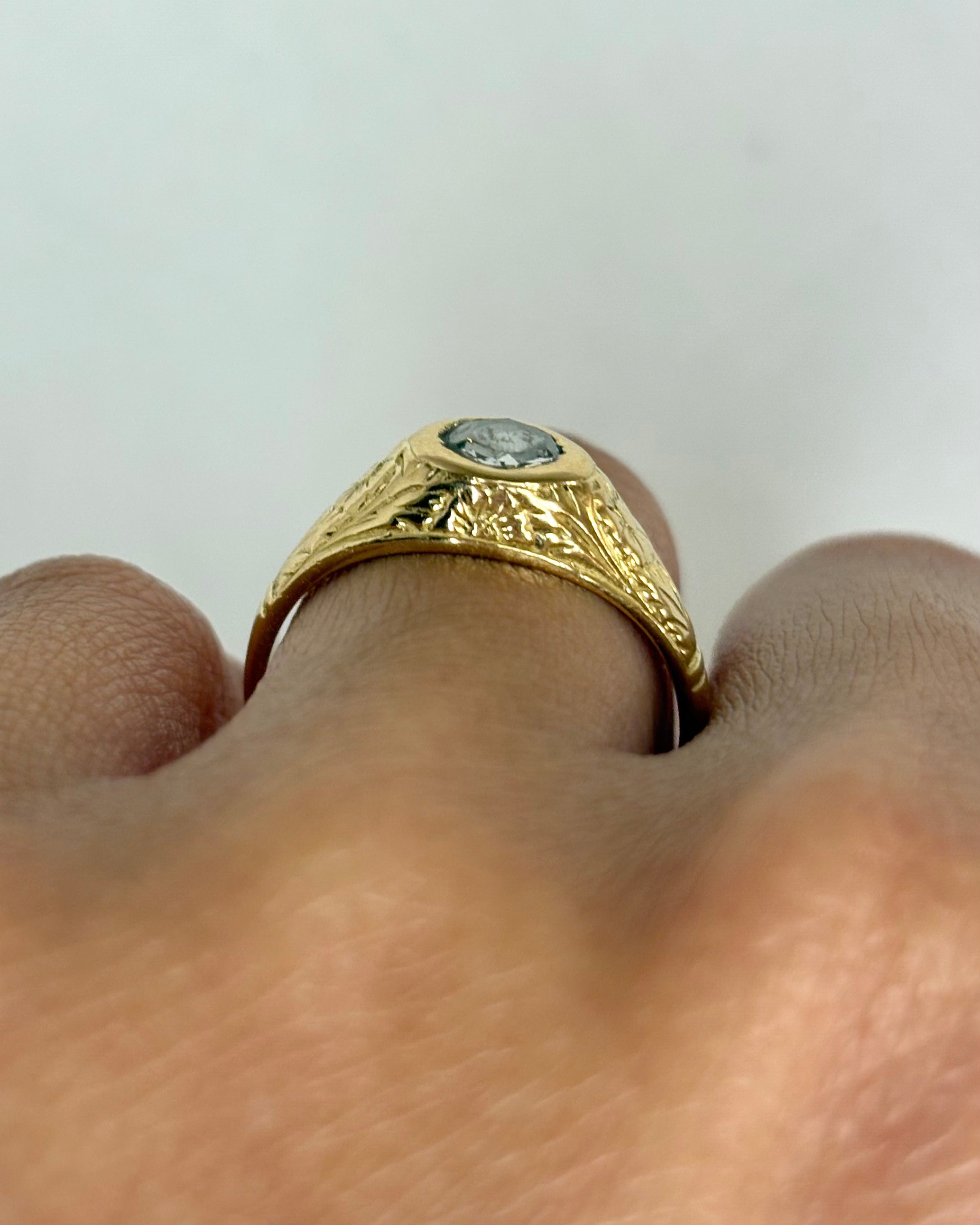 Bague XIXe siècle diamant taille rose 0.25 carat &quot;Maïssa&quot;