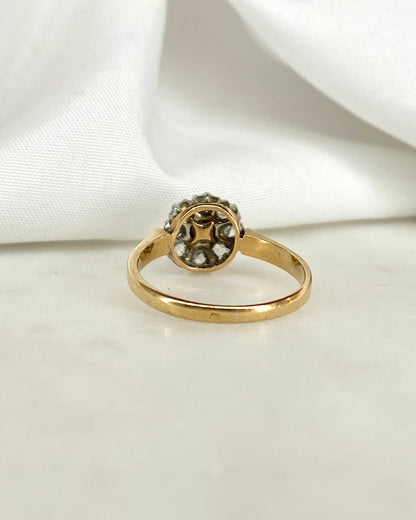 Bague Marguerite Art Déco Diamants &amp; Perle &quot;Elsa&quot;