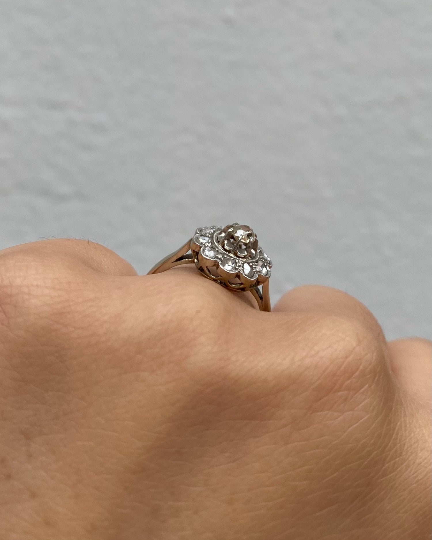 Bague Marguerite Art déco Diamants &quot;Sarah&quot;