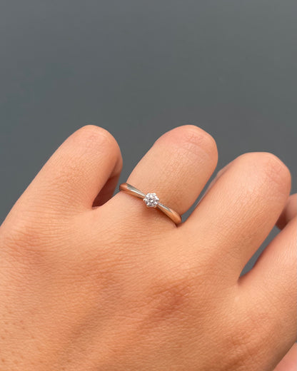 Bague Solitaire Diamant 0.10 carat &quot;Pennie&quot;