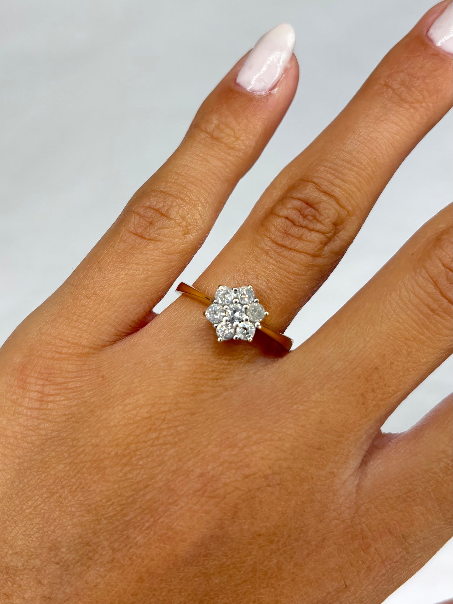 Bague Marguerite Diamants 0.49 carat &quot;Iseult&quot;