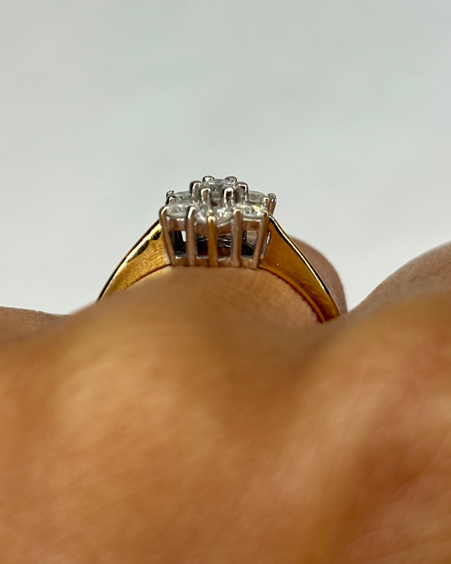 Bague Marguerite Diamants 0.49 carat &quot;Iseult&quot;