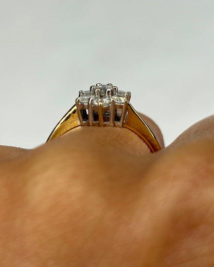 Bague Marguerite Diamants 0.49 carat &quot;Iseult&quot;