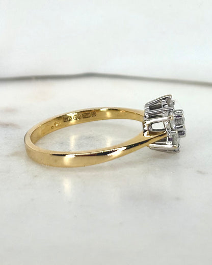 Bague Marguerite Diamants 0.49 carat &quot;Iseult&quot;