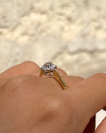 Bague Marguerite 9 Diamants &quot;Myloryn&quot;