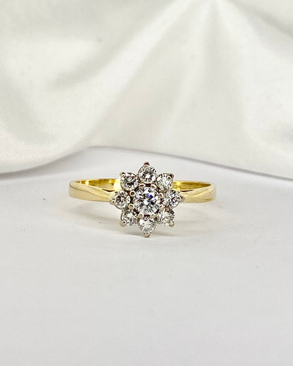 Bague Marguerite Diamants 0.47 carat &quot;Oriane&quot;