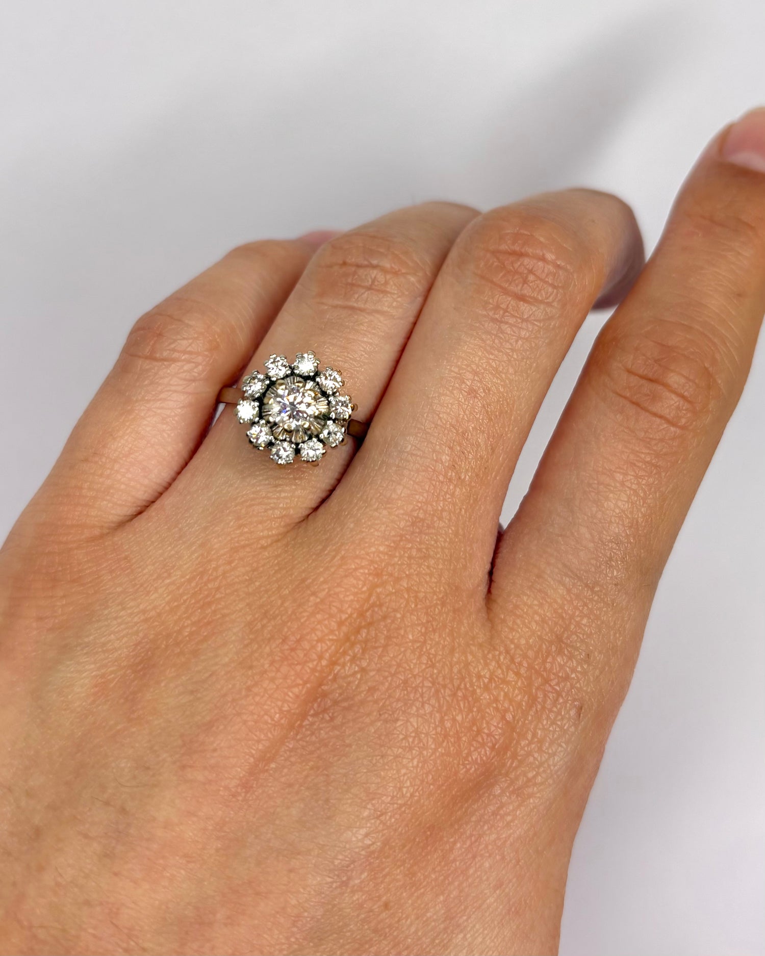 Bague Marguerite Diamants 0.60 carat "Elinda" - Elliade Paris