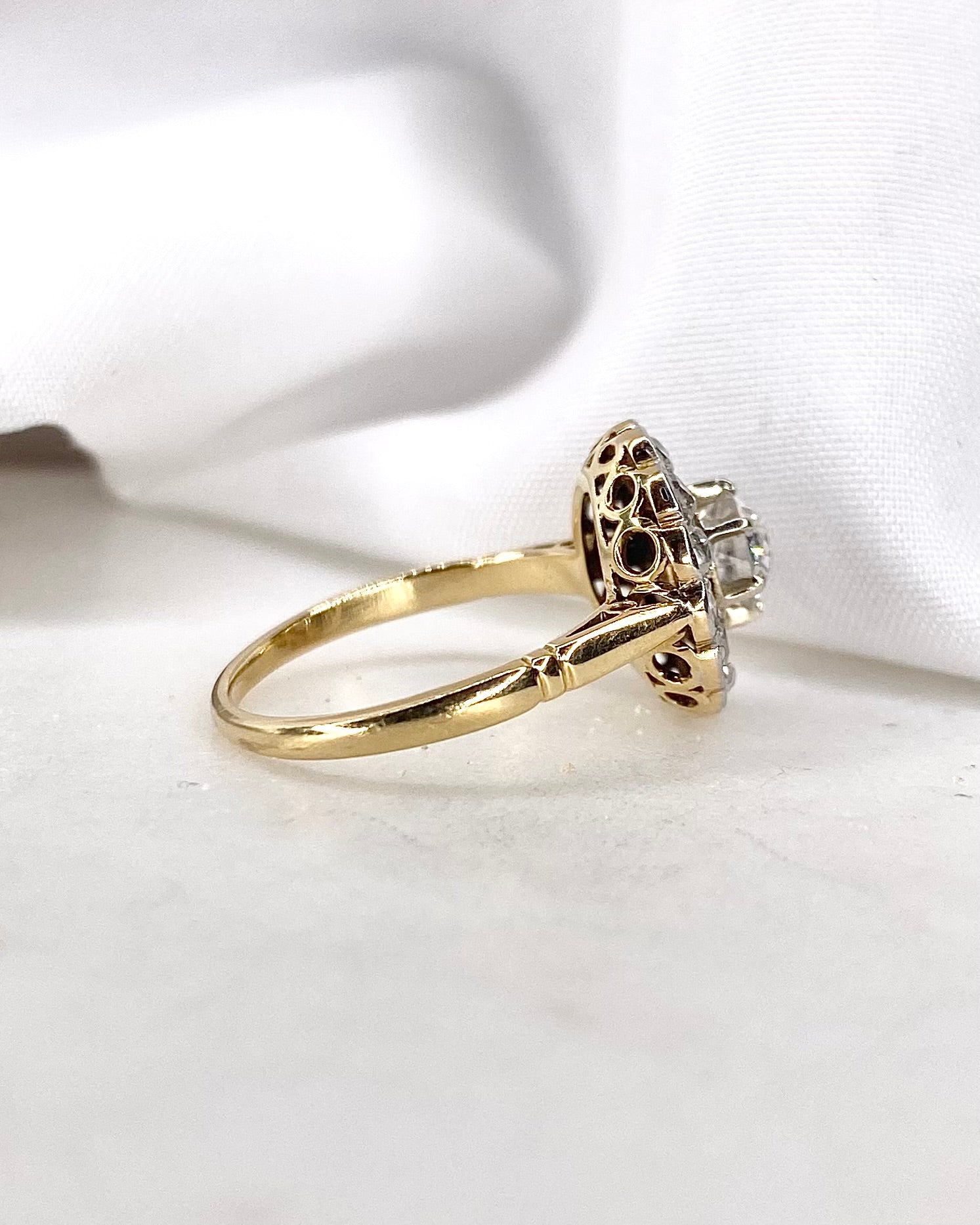 Bague Marguerite Art Déco Diamants &quot;Emilie&quot;