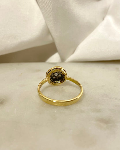 Bague Art-Déco Saphirs 0.32 carat &amp; Diamants &quot;Mariane&quot;