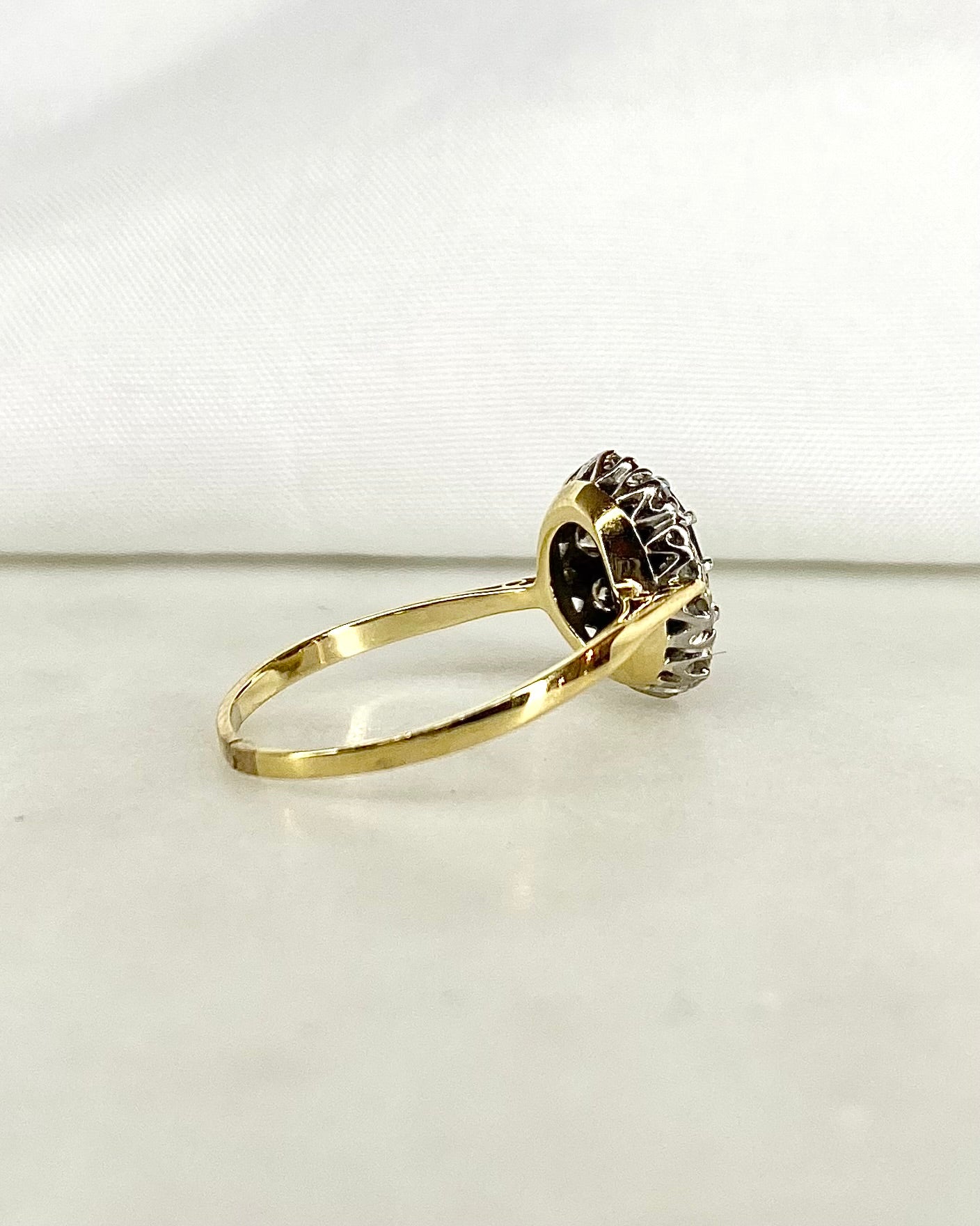 Bague Marguerite Saphir &amp; Diamants &quot;Adeline&quot;