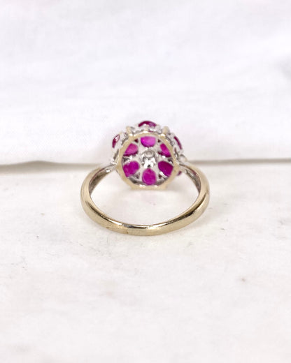 Marguerite Rubis 3.36 carats &amp; Diamants &quot;Ella&quot;