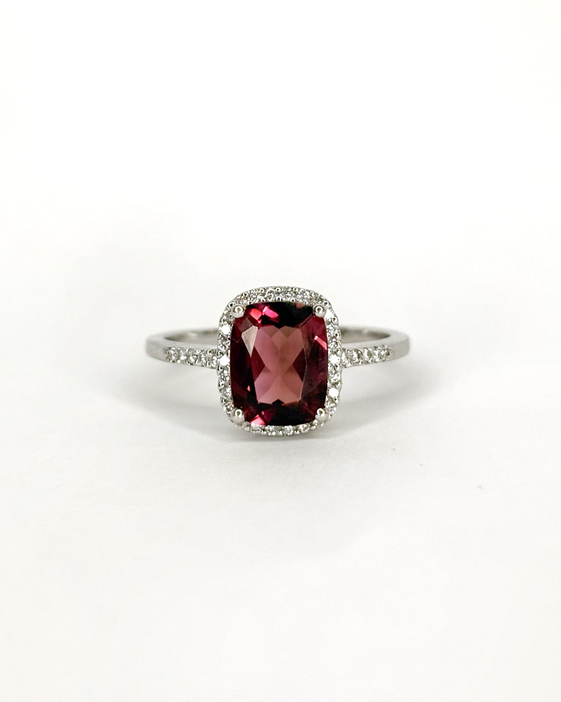 Bague Marguerite Tourmaline 2 carats &amp; 36 Diamants &quot;Éleonore&quot;