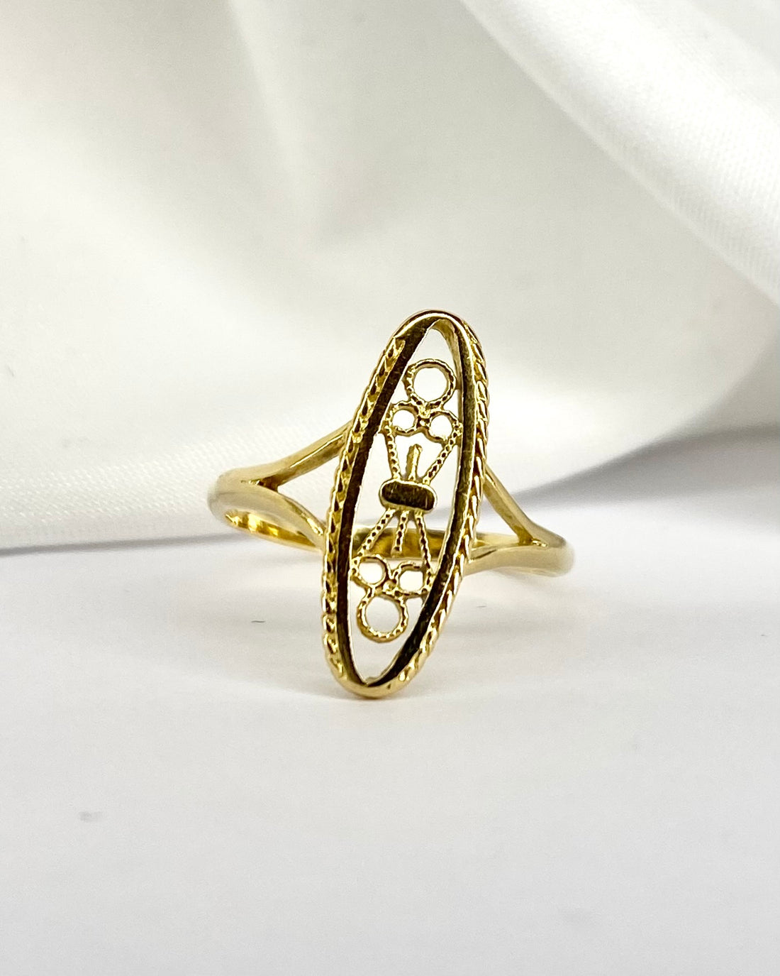 Bague Marquise Or Jaune "Chiara"