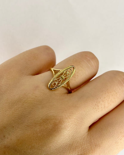 Bague Marquise Or Jaune &quot;Chiara&quot;