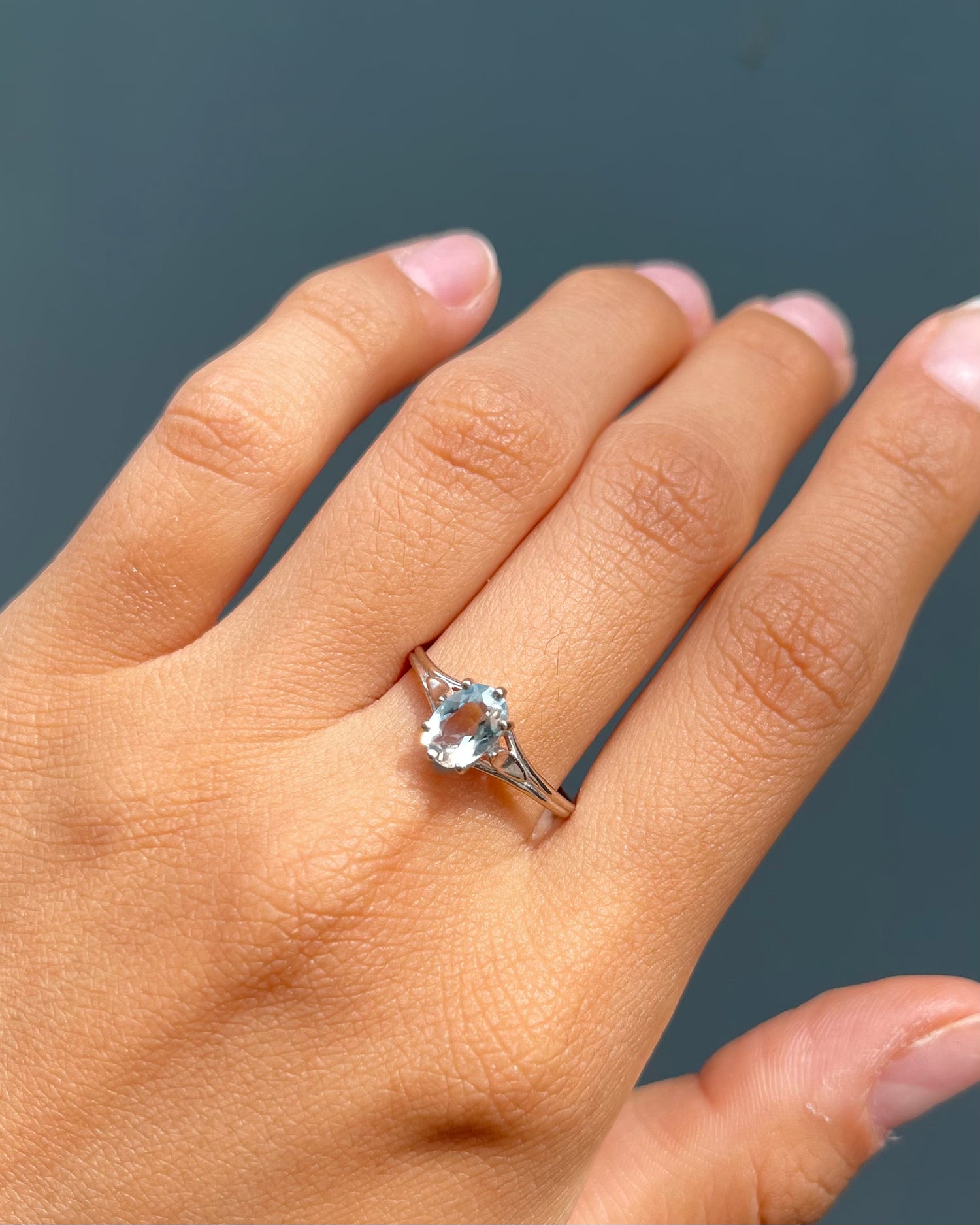 Bague Aigue Marine 0.55 carat “Oriane”