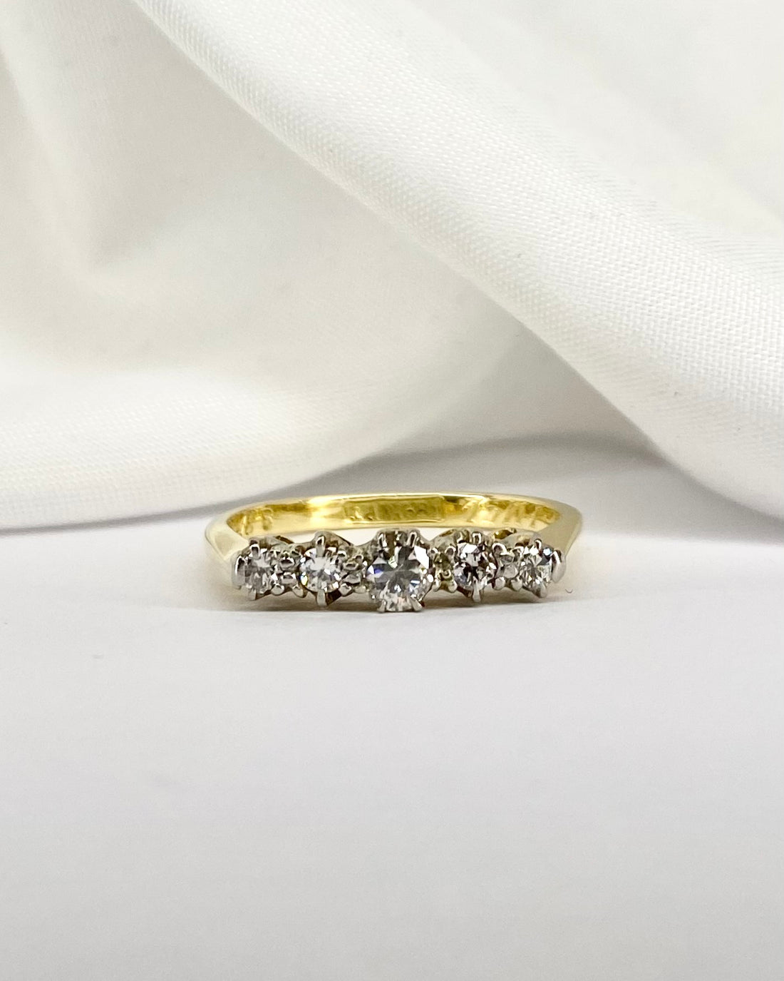 Bague Rivière 5 Diamants &quot;Bella&quot;