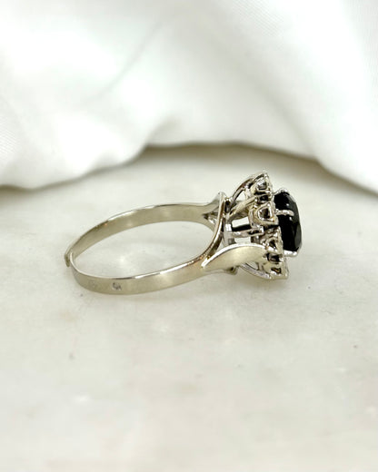Bague Marguerite Saphir 1.60 carat &amp; Diamants &quot;Manna&quot;