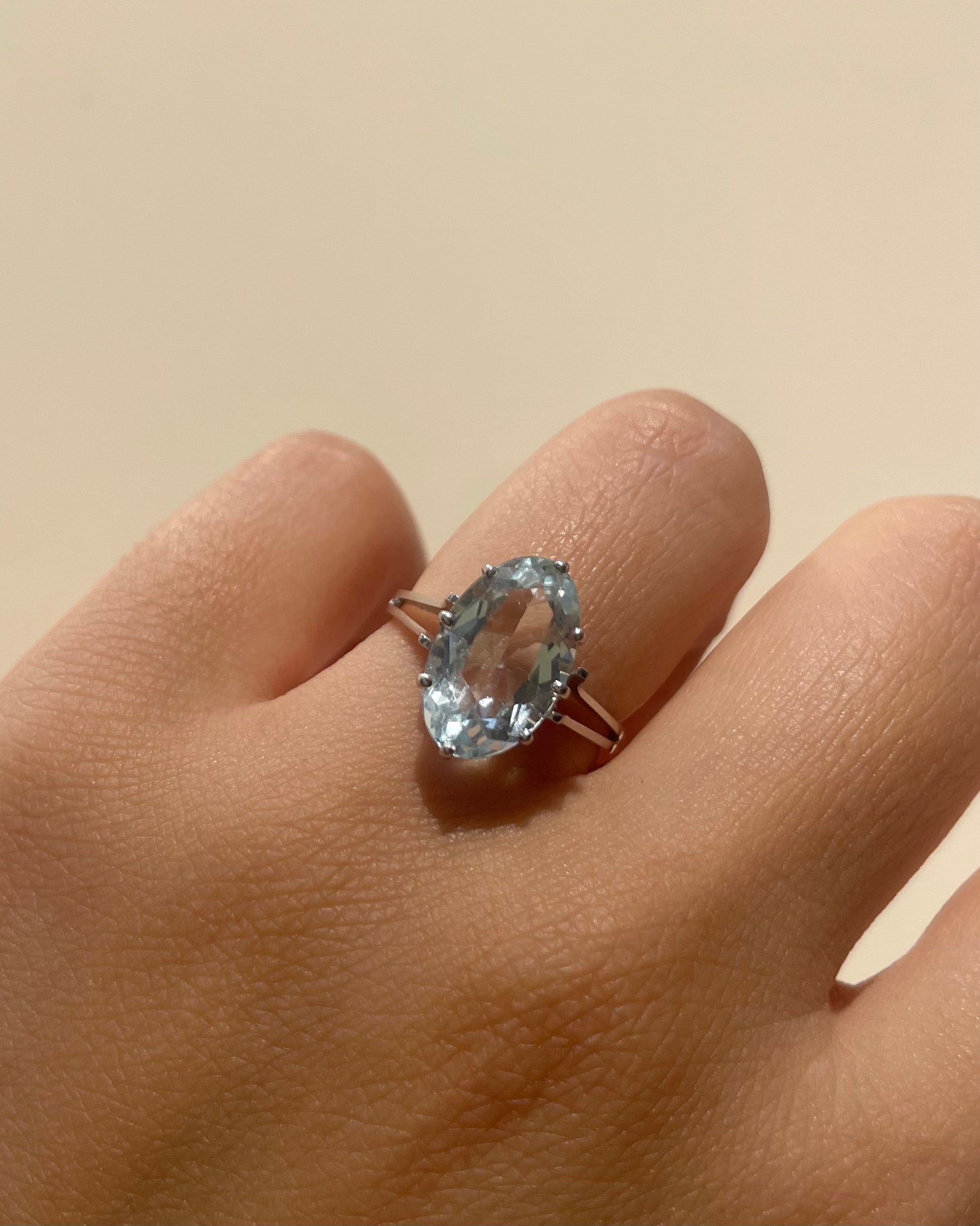 Bague Cocktail Aigue-Marine 3.40 carats &quot;Awa&quot;