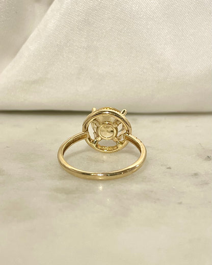 Bague Solitaire Citrine 1.37 carat &amp; 26 Diamants Mauboussin