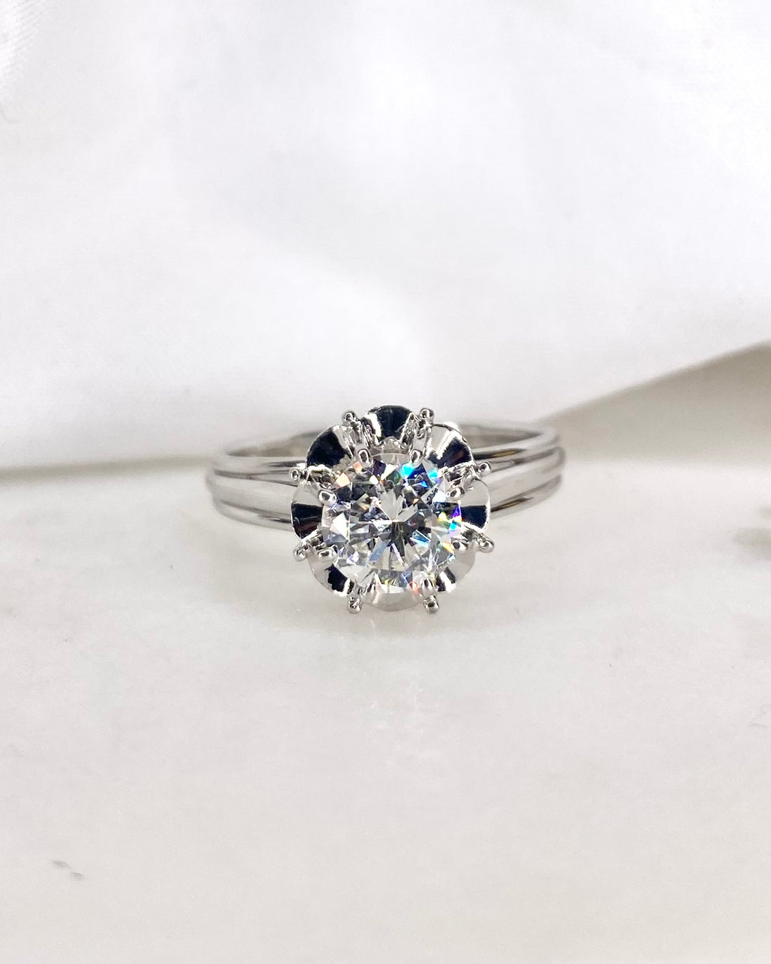 Bague Solitaire Diamant 1.08 carat &quot;Aloïse&quot;