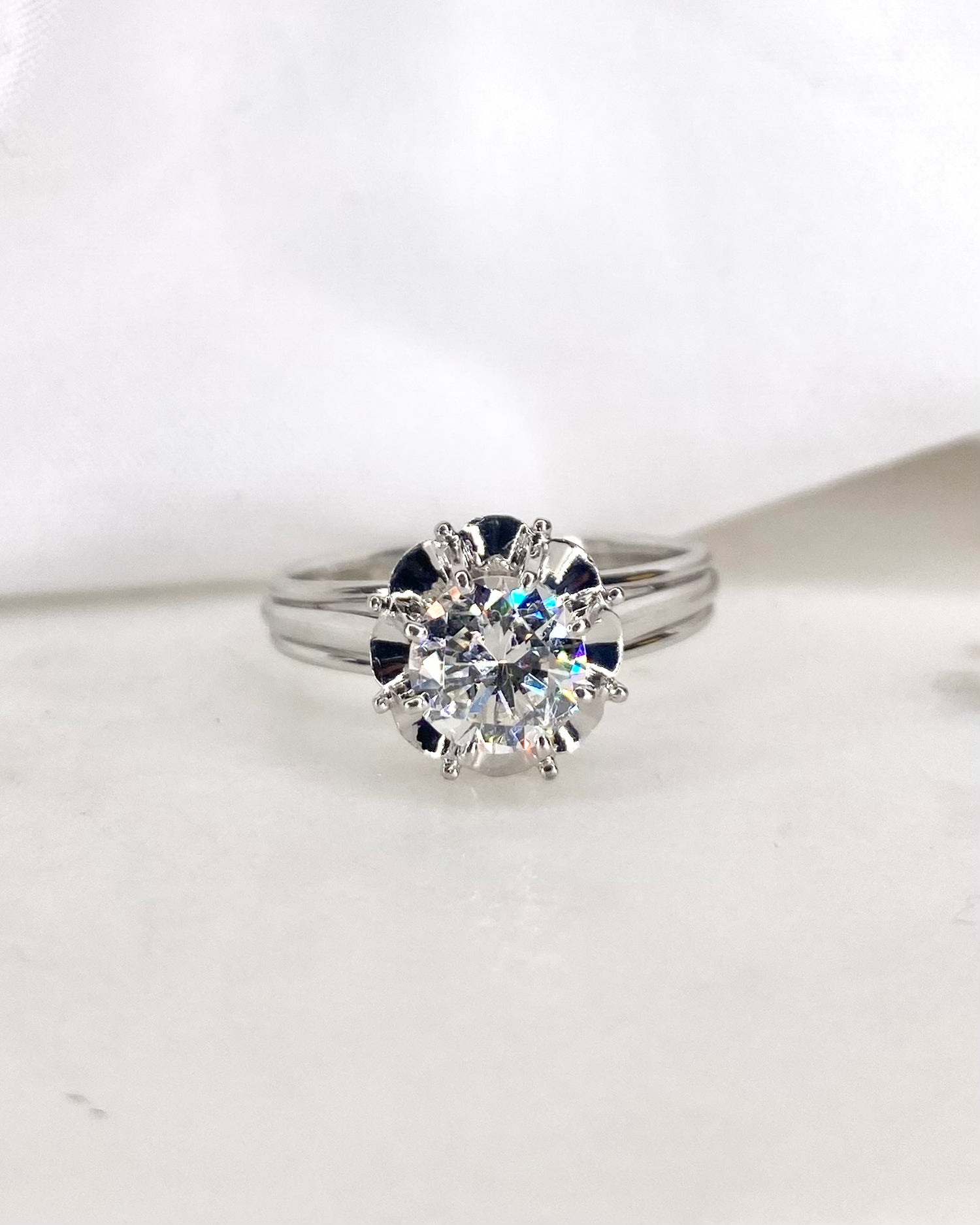 Bague Solitaire Diamant 1.08 carat &quot;Aloïse&quot;