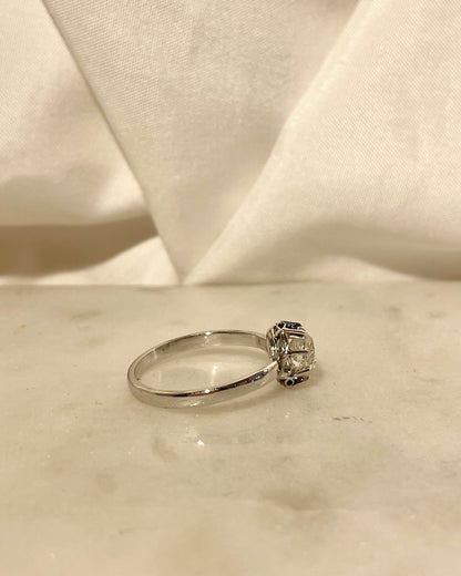 Bague Art-Déco Diamant 0.80 carat &quot;Angelina&quot;