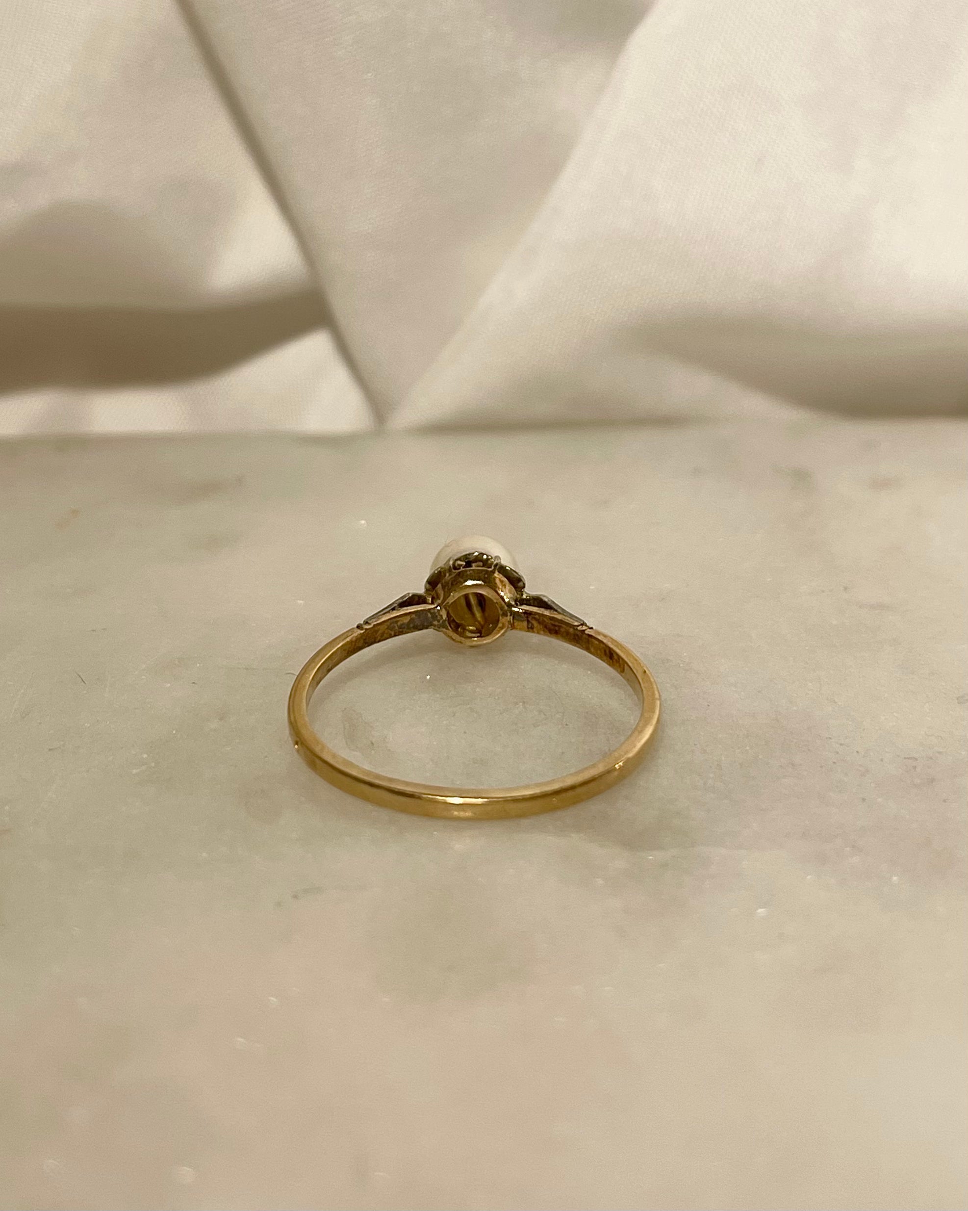 Bague Solitaire Perle "Lucie"