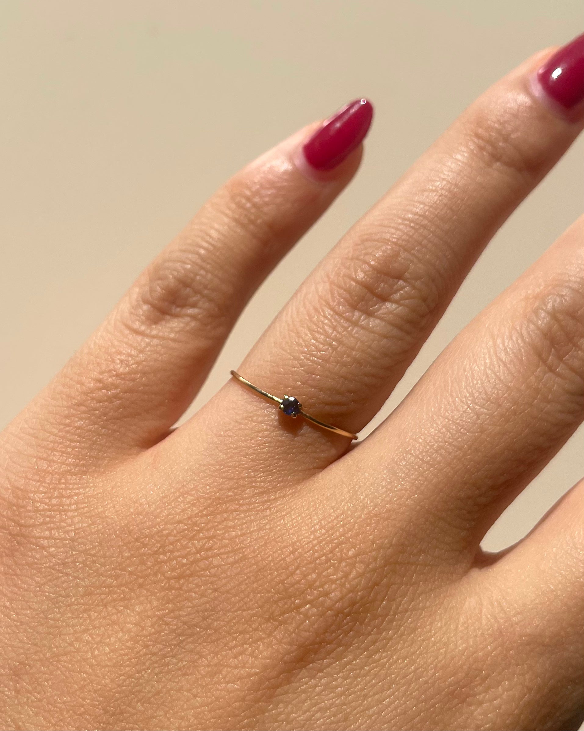 Bague Vintage Solitaire Saphir &quot;Dabia&quot;