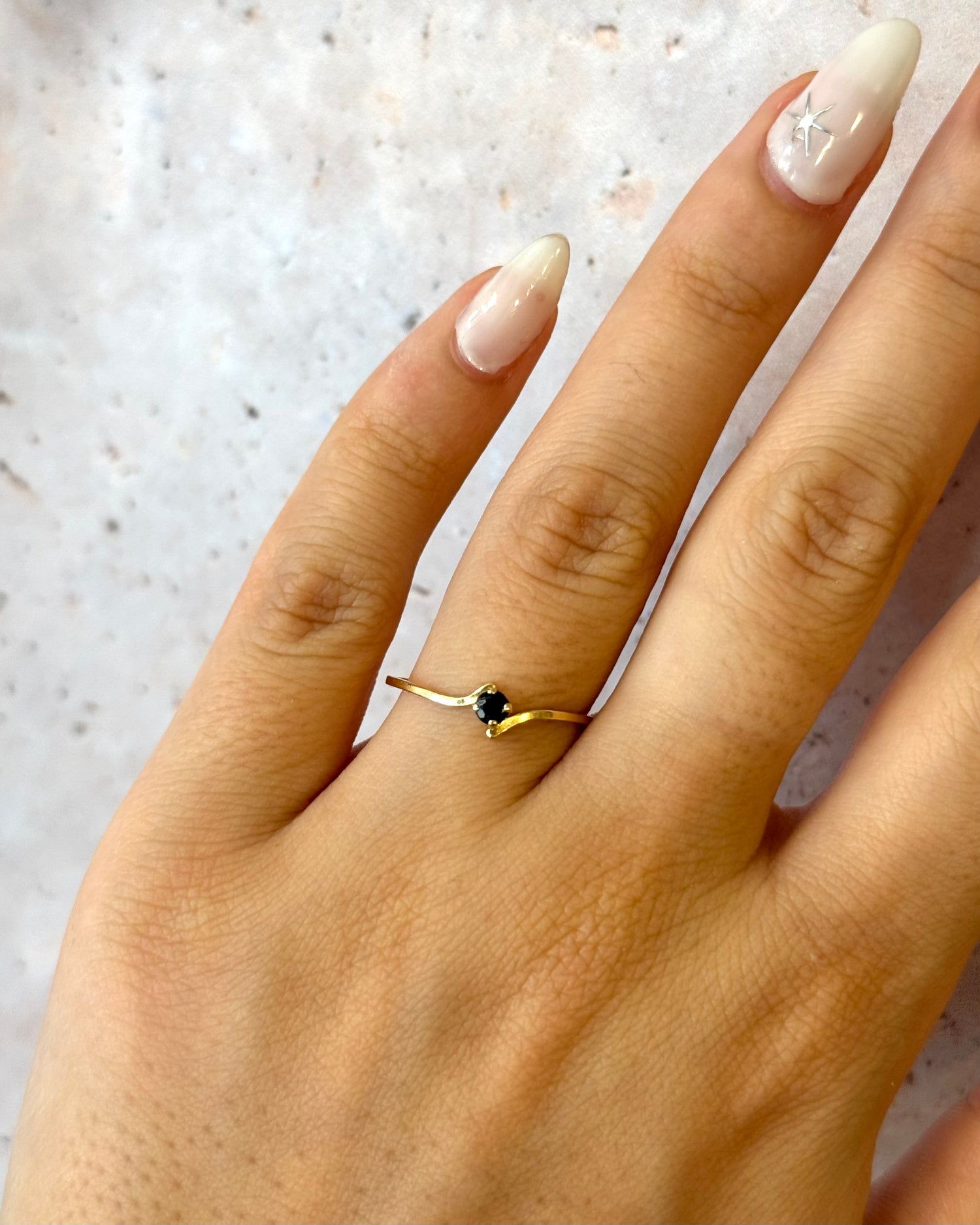 Solitaire Sapphire Ring "Jaqueline"