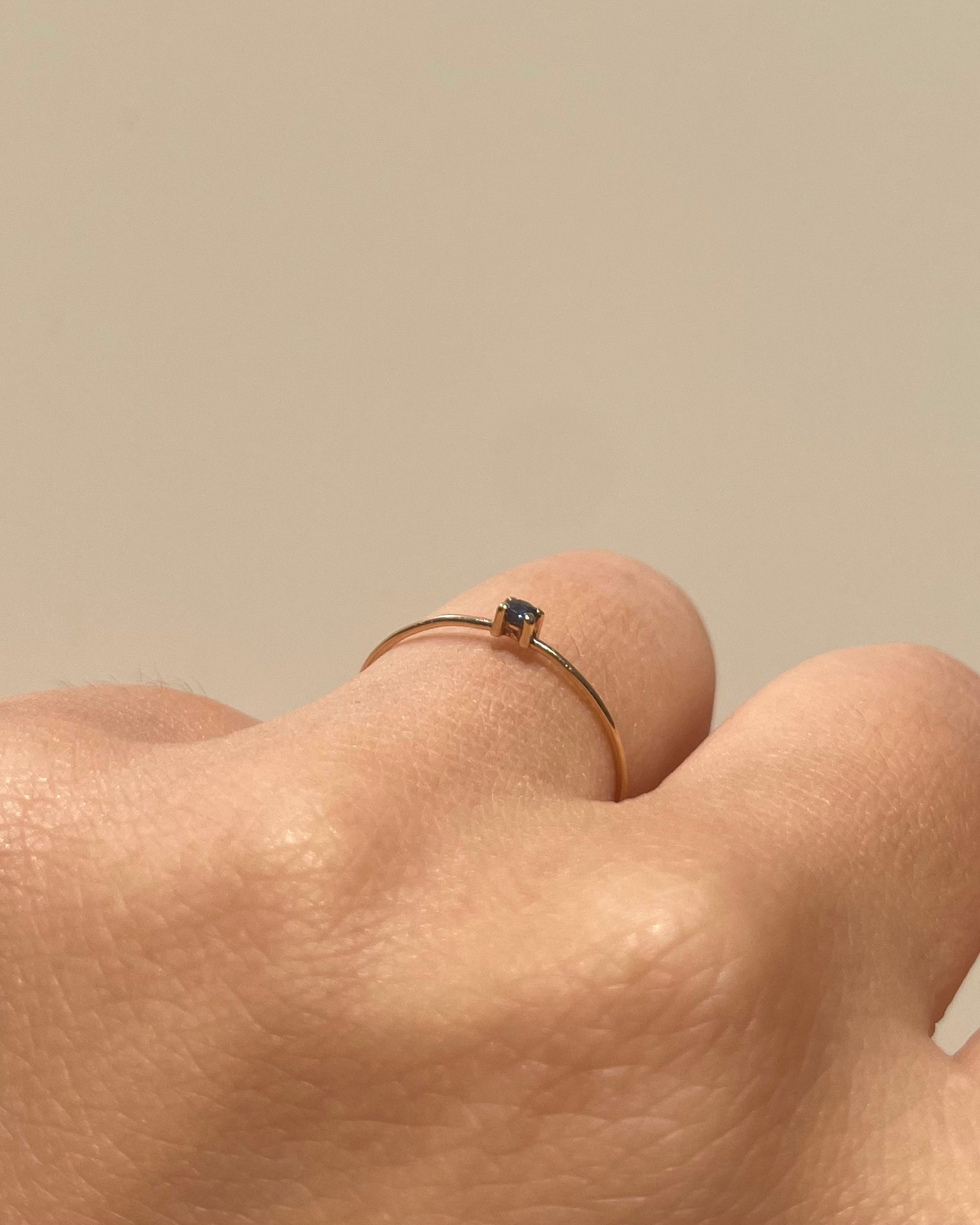 Bague Vintage Solitaire Saphir &quot;Dabia&quot;