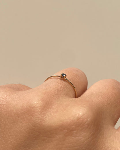 Bague Vintage Solitaire Saphir &quot;Dabia&quot;