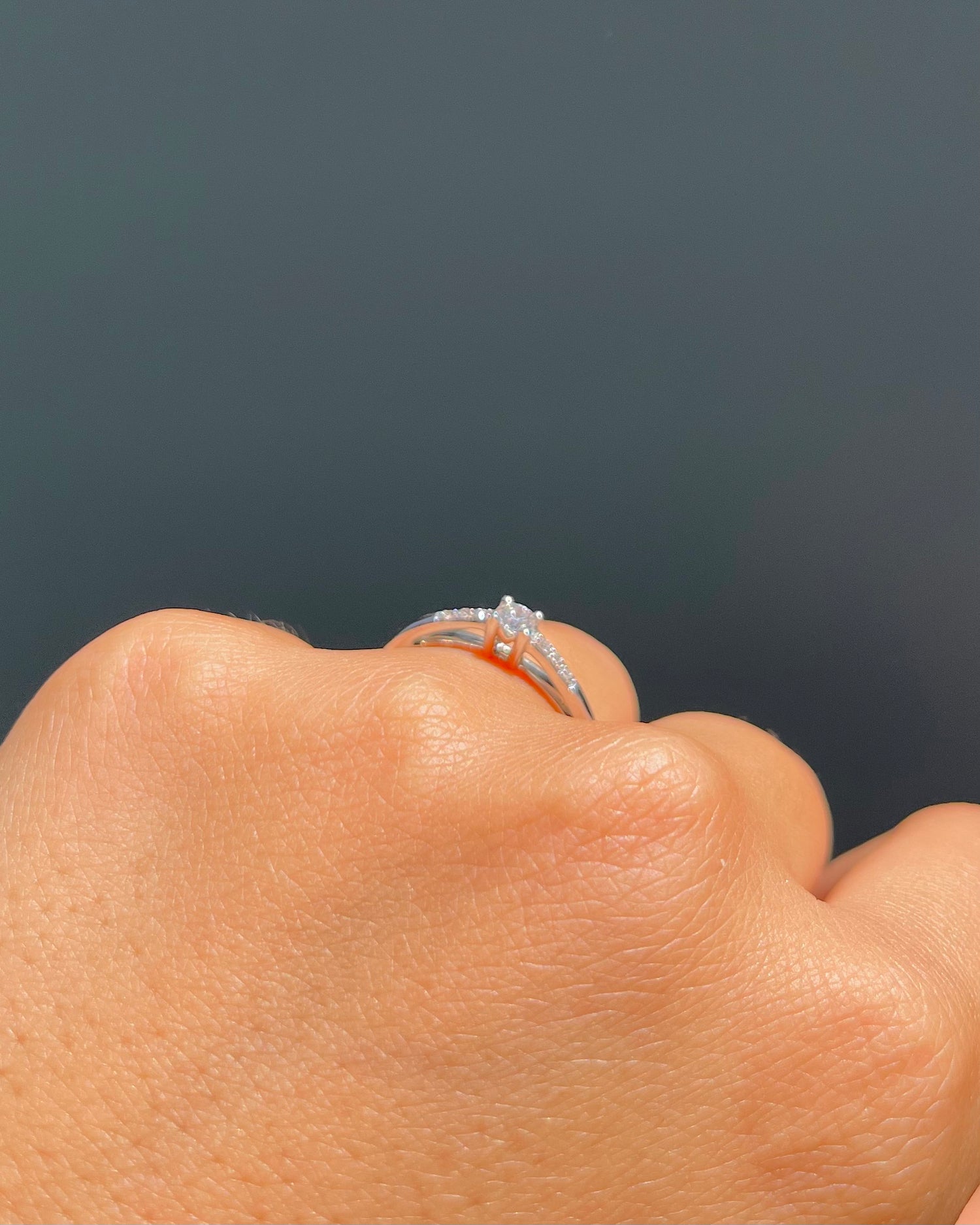 Bague Solitaire Diamants 0.15 carat &quot;Nyra&quot;