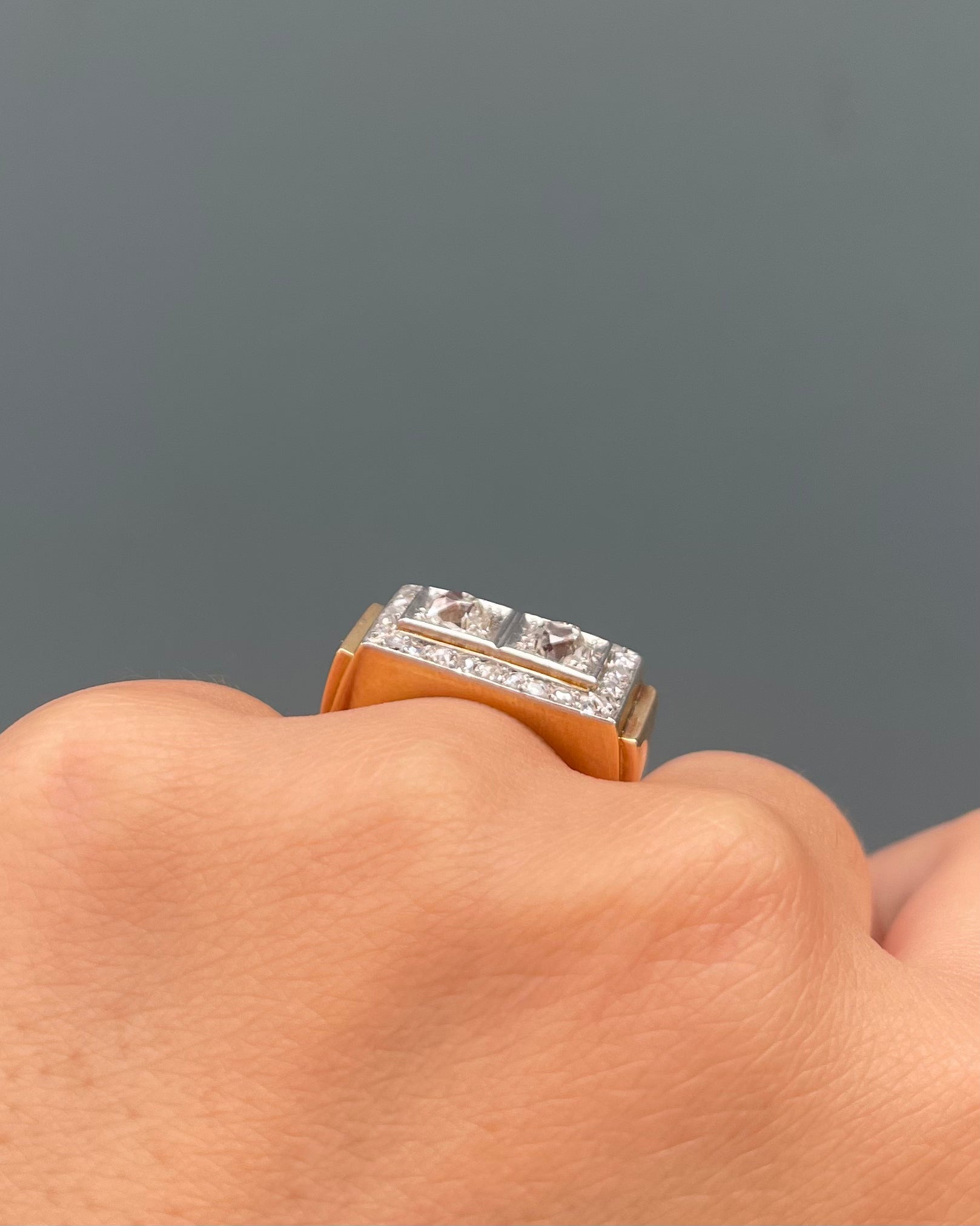 Anillo Tank Diamantes 0.78 quilates "Gatou"