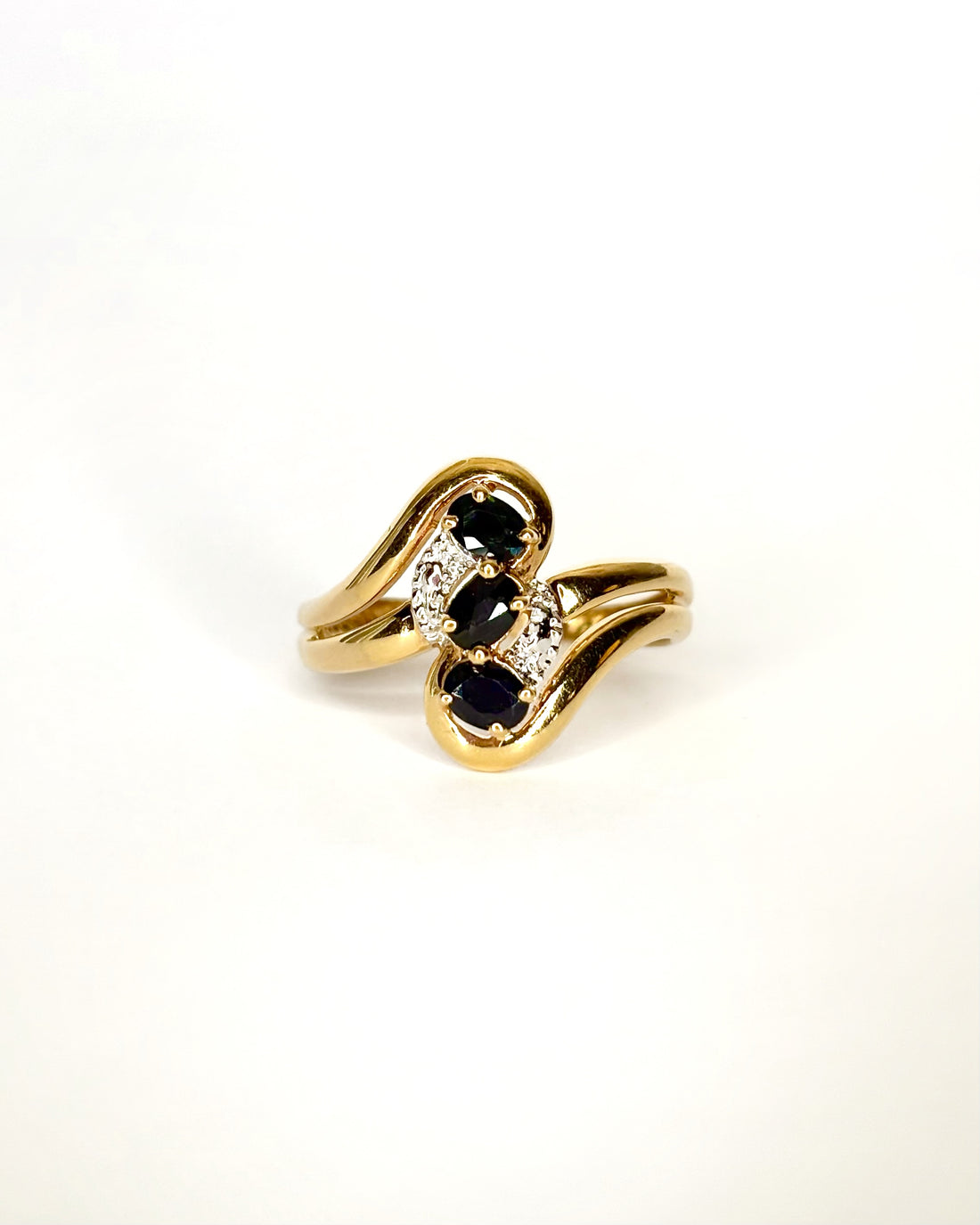 Bague Tourbillon Saphirs 0.30 ct &quot;Odette&quot;