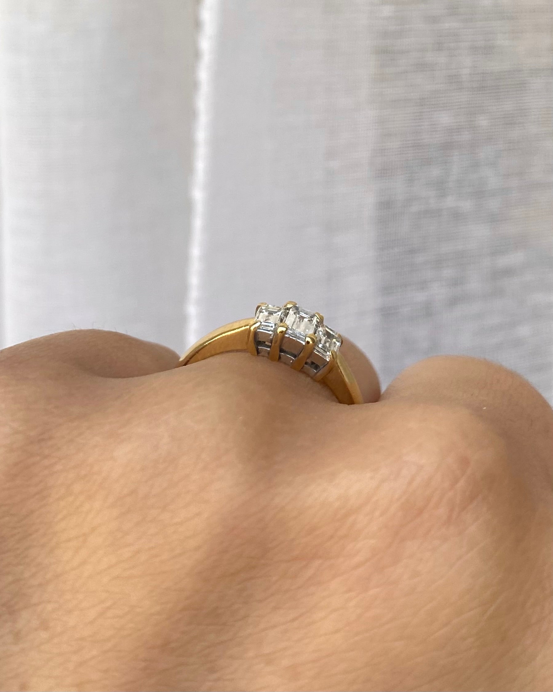 Bague Trilogie Diamants 0.51 carat &quot;Samia&quot;