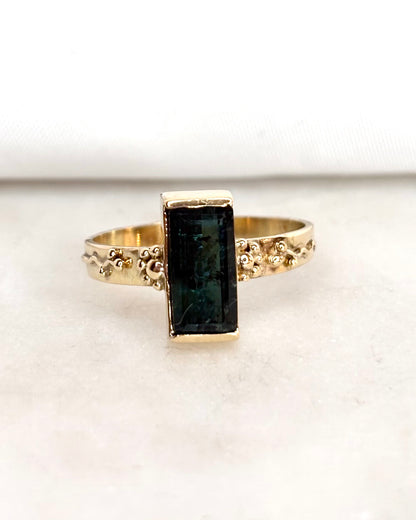 Bague Solitaire Tourmaline Verte 1.50 carat &quot;Louise&quot;