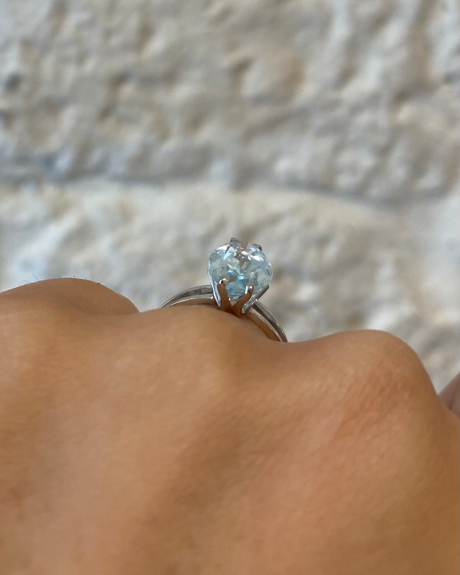 Bague Marquise Aigue-Marine 3 carats “Sylvie”
