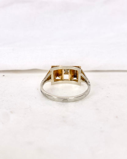 Bague Tank Diamants Vintage &quot;Naïs&quot;