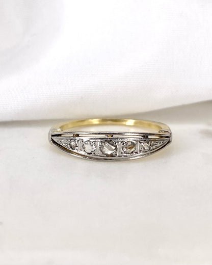 Bague Art Déco Diamants 0.14 carat &quot;Martha&quot;
