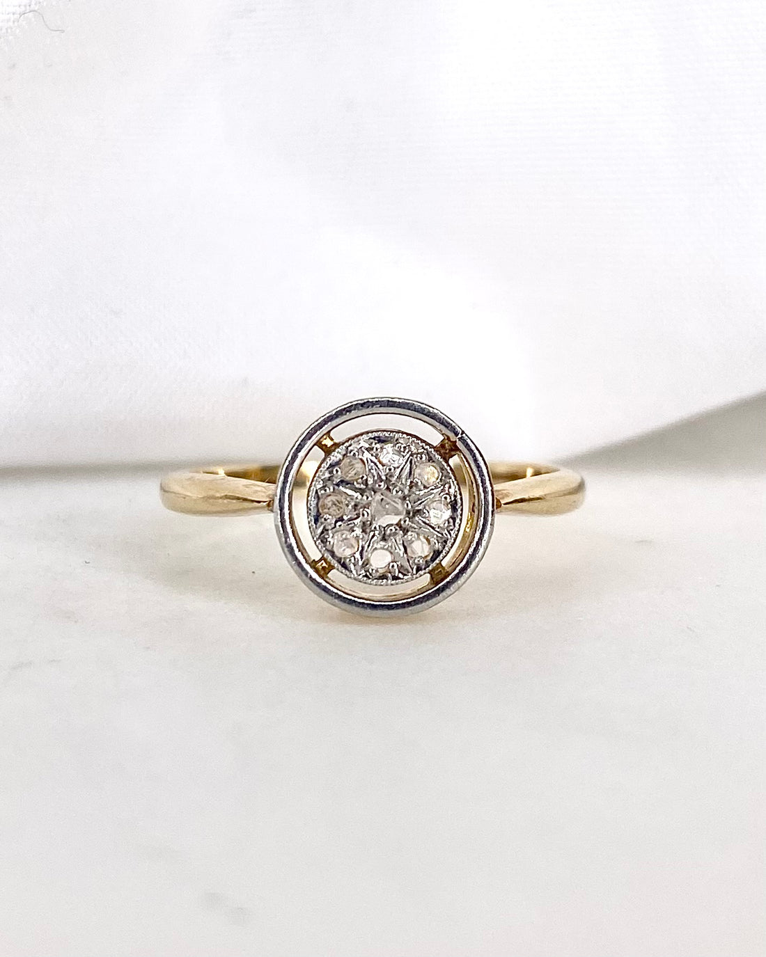 Bague Vintage 8 Diamants &quot;Lianne&quot;