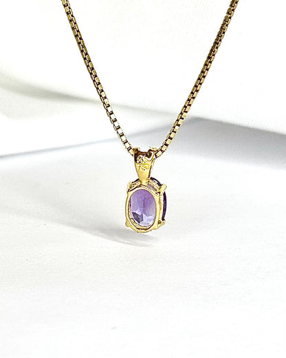 Amethyst Pendant 0.68 carat "Lydie"