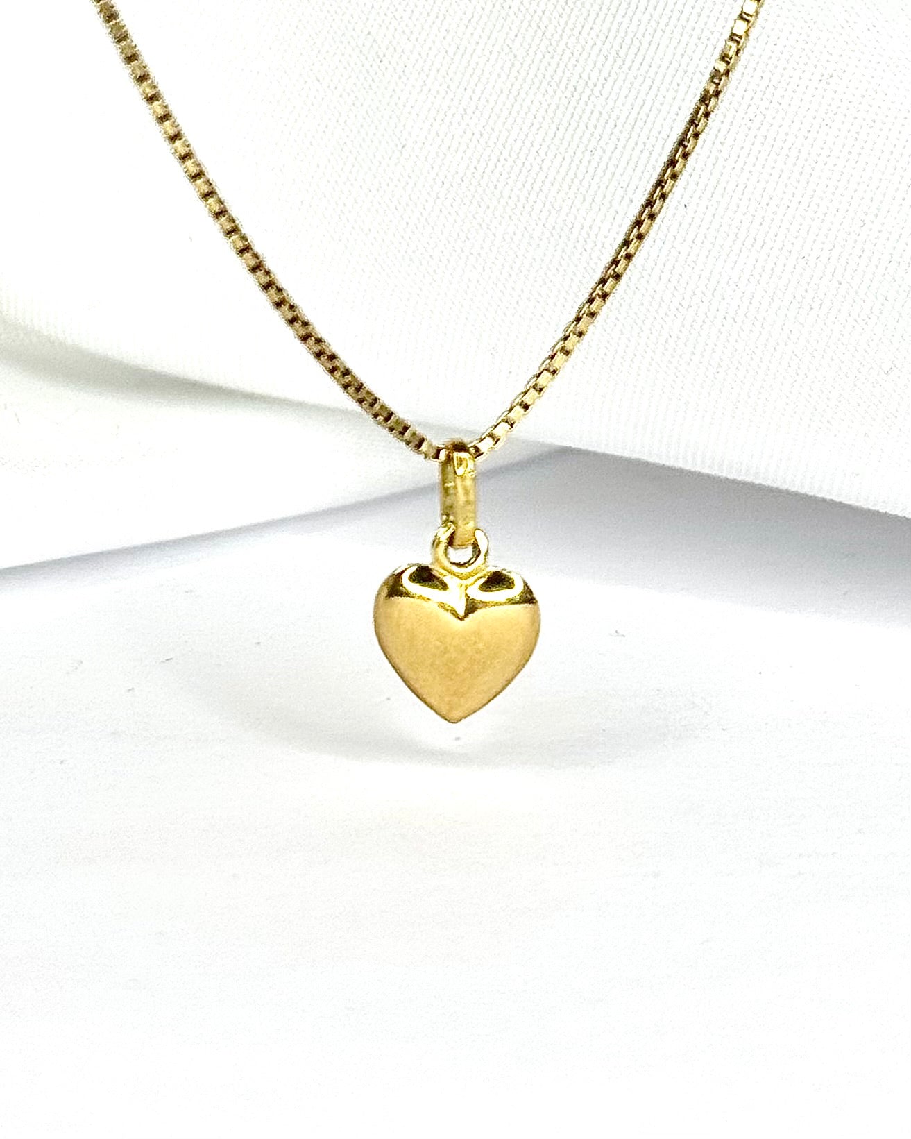 Yellow Gold Heart Pendant "Gabin"