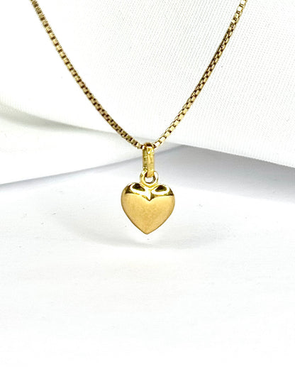 Yellow Gold Heart Pendant "Gabin"