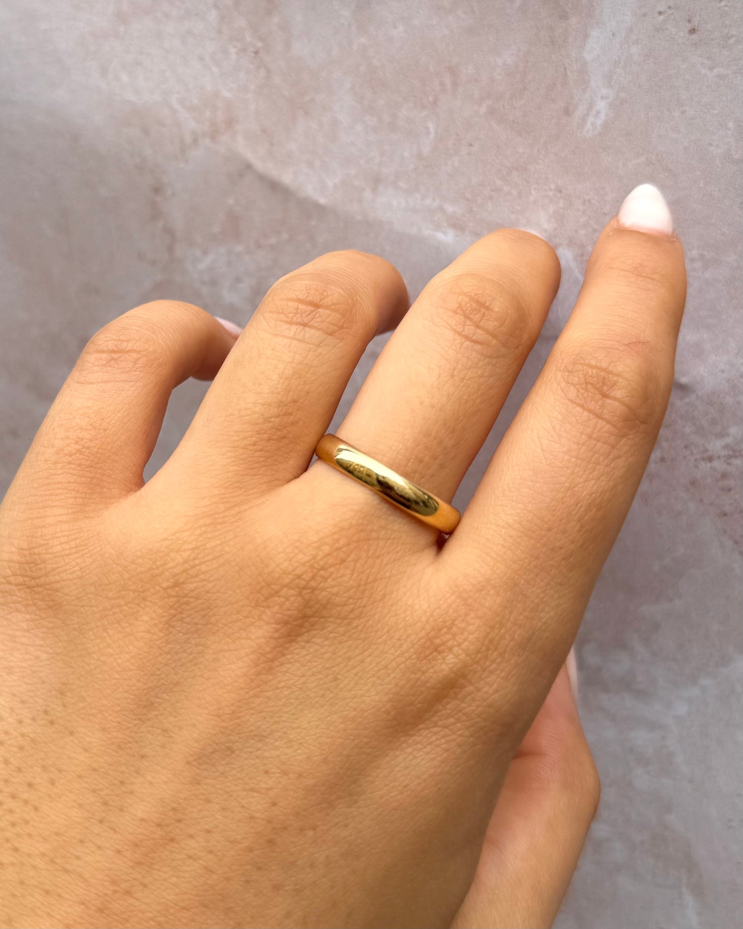 18-carat Yellow Gold Wedding Band 3.7 mm "Bérénice"