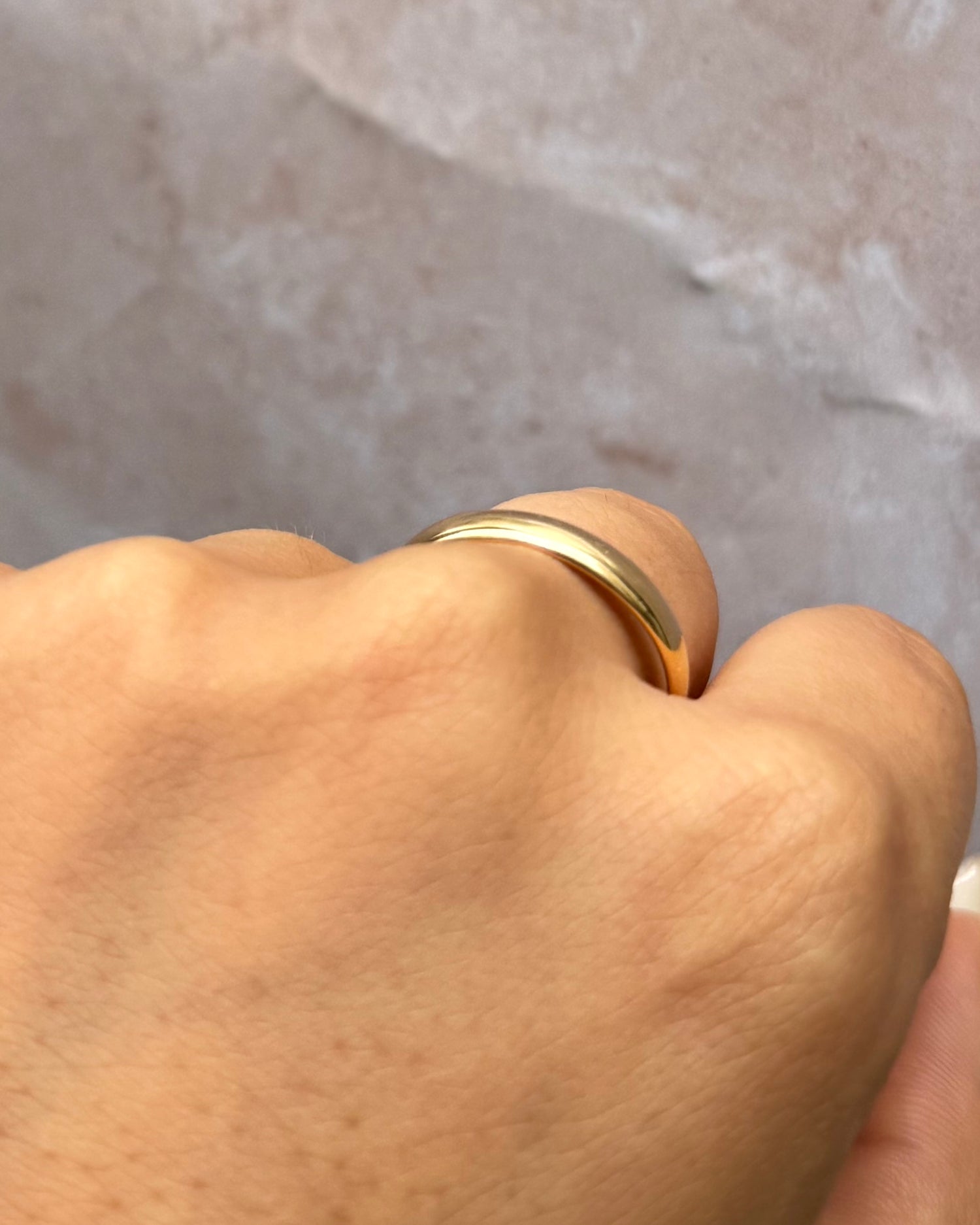 18-carat Yellow Gold Wedding Band 3.7 mm "Bérénice"