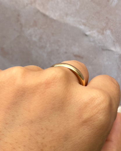 18-carat Yellow Gold Wedding Band 3.7 mm "Bérénice"