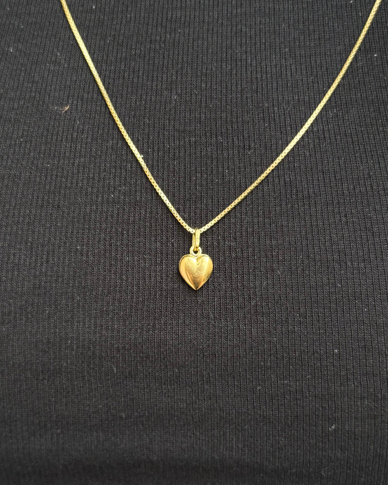 Yellow Gold Heart Pendant "Gabin"